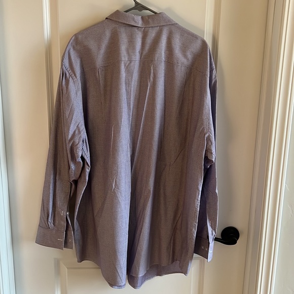 Synrgy Performance Purple Micro Dot 18.5-35/36 Dress Shirt. - Picture 3 of 7